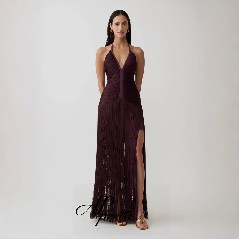 AP pretti Exquisite Chiffon One Shoulder Sleeveless Mermaid Evening Dress Customized Chic Flowy Ruched Ruffle Long Party Gown