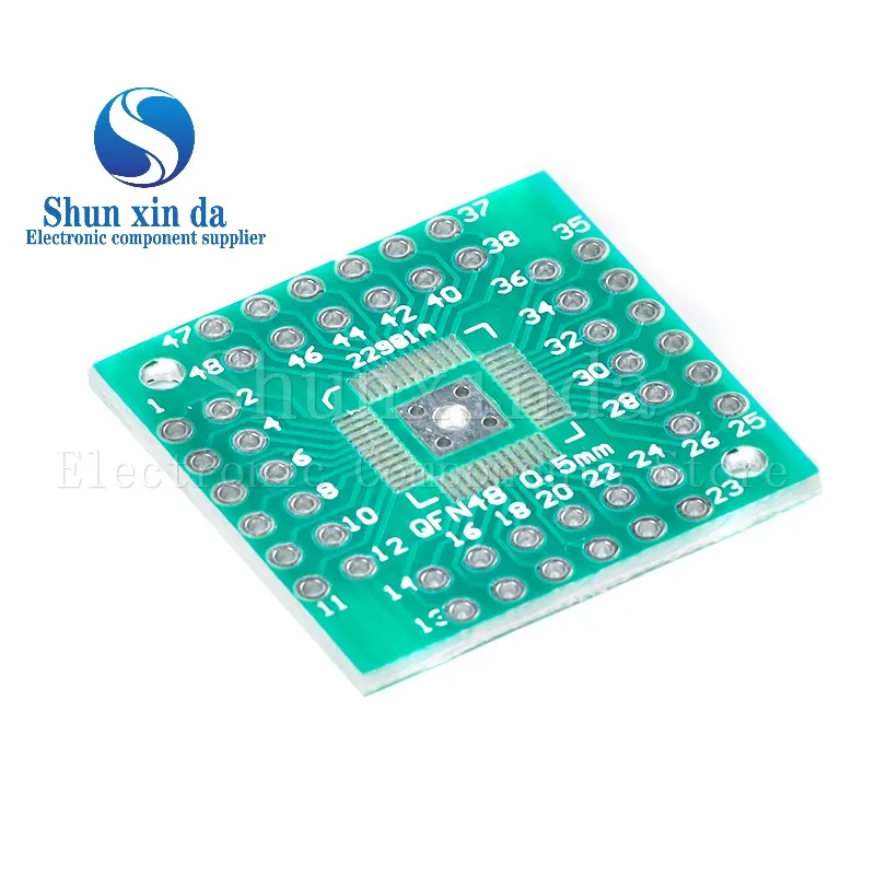 لوحة نقل لوحة محول DIP44 ، QFN48 ، QFN44 ، QFP ، PQFP ، LQFP ، 44 ، 48 للتراجع ، درجة لوحة دبوس ، لوحة محول IC ، لوحة تحويل ، 10 #3