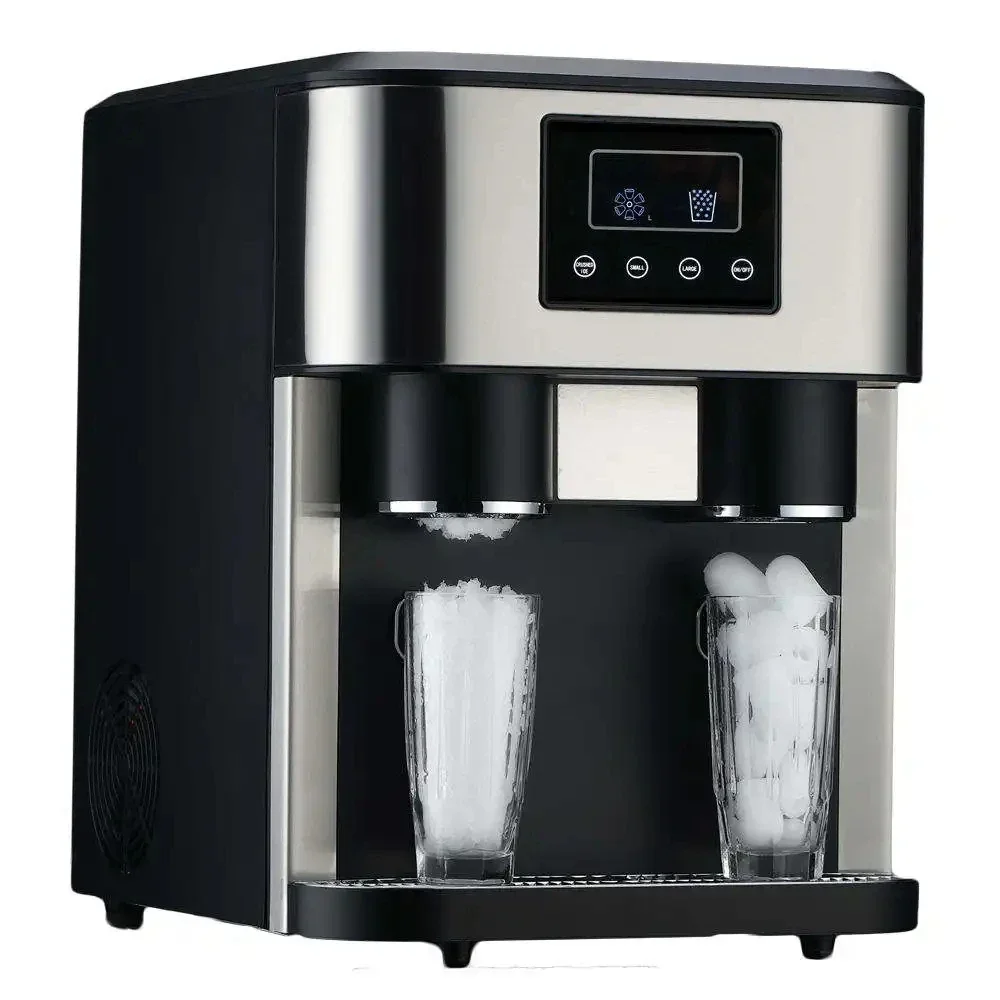 househol Ice Maker Soft Chewable Ice Portable Nugget Pellet Maker Countertop Home Bars Restaurants Ice Maker Machine