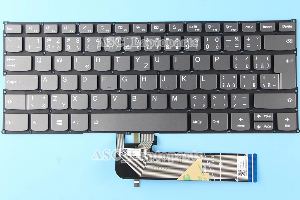 

New Czech Slovak Keyboard for Lenovo YOGA 530-14IKB 530-14ARR 730-13IKB 730-13IWL 730-15IKB 730-15IWL BACKLIT Gray Black