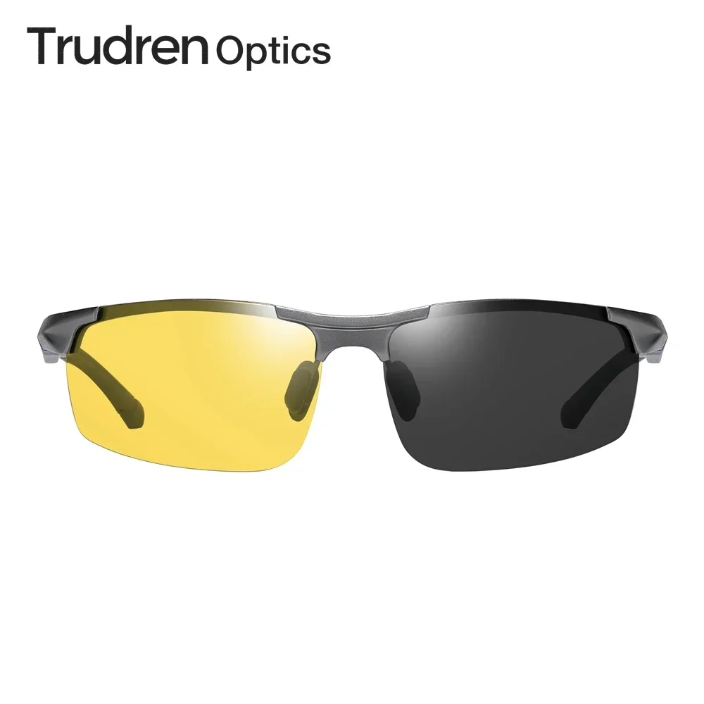 Truz-5932 óculos de sol polarizados para homens e mulheres, óculos de sol esportivos, alumínio, semi-aro, para golfe, atleta, trilha, corrida