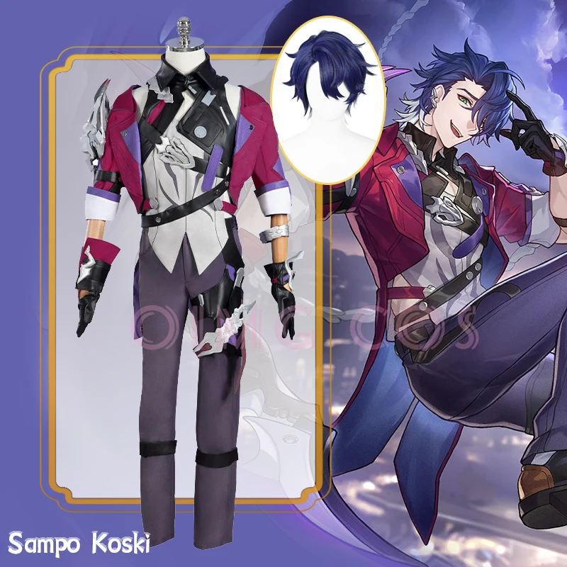 

High-quality Sampo Koski Cosplay Costume Honkai Star Rail Carnival Uniform Anime Halloween Costumes Game