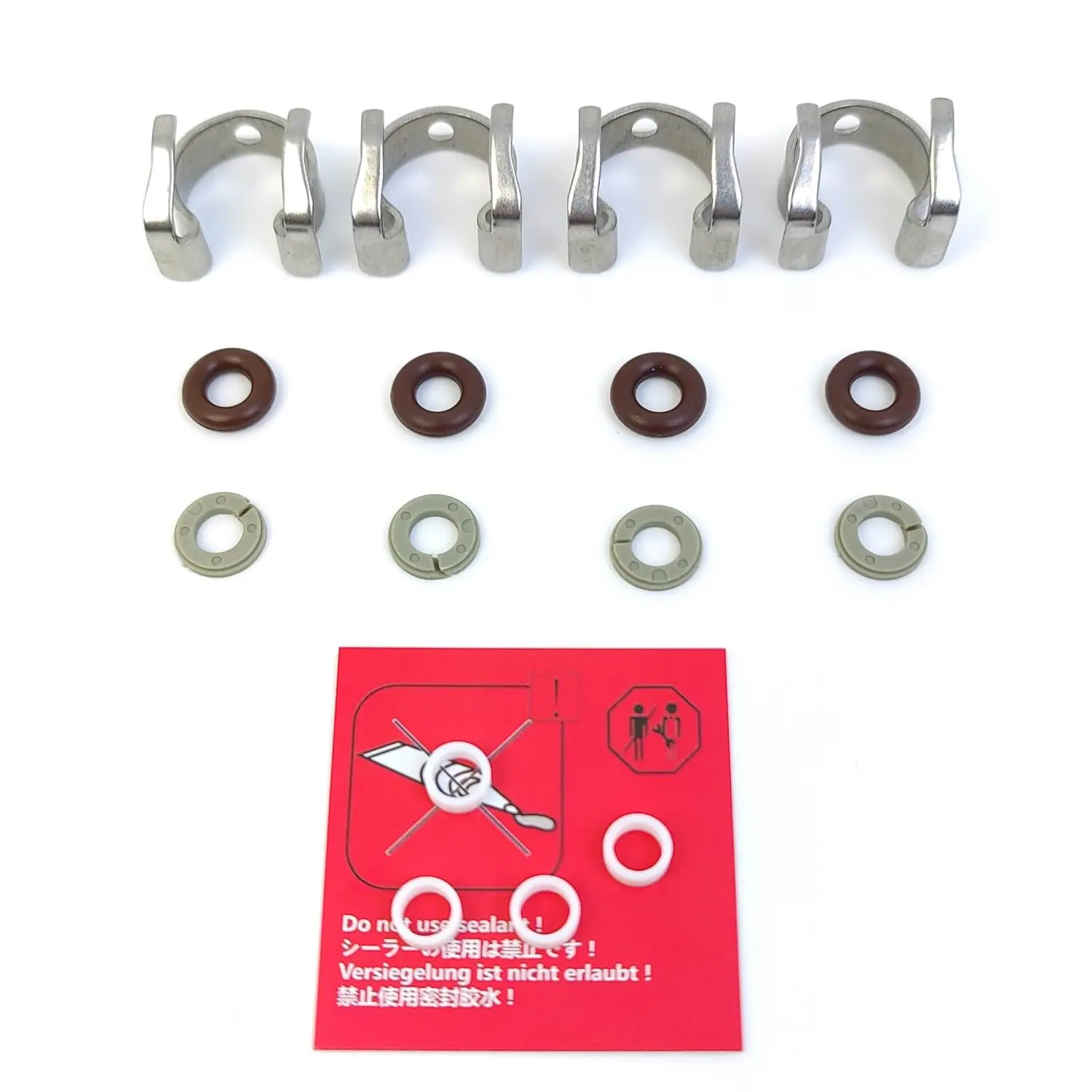 LINK-LOCK 4Set OK.04.10051 fuel injector repair kit C2Z21979 with FKM Viton O-RING For JAGUAR 2.0T 204PT