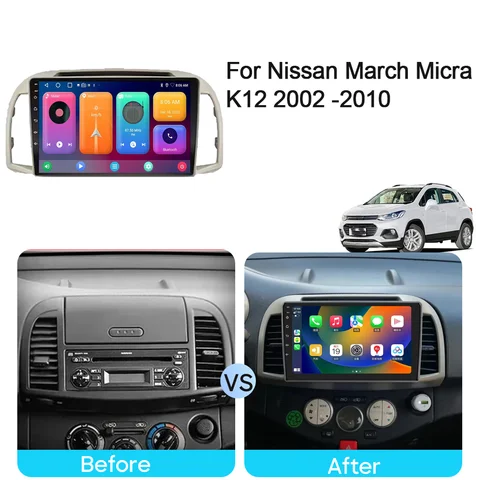 10 best sales radio nissan micra k12 - №5