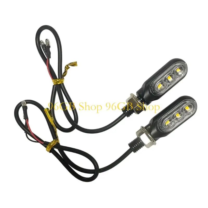 96GB High Intensity Sequential LED Turn Signals Compact Waterproof Housing Lamp Universal Compatibility Pair For Motorcycles