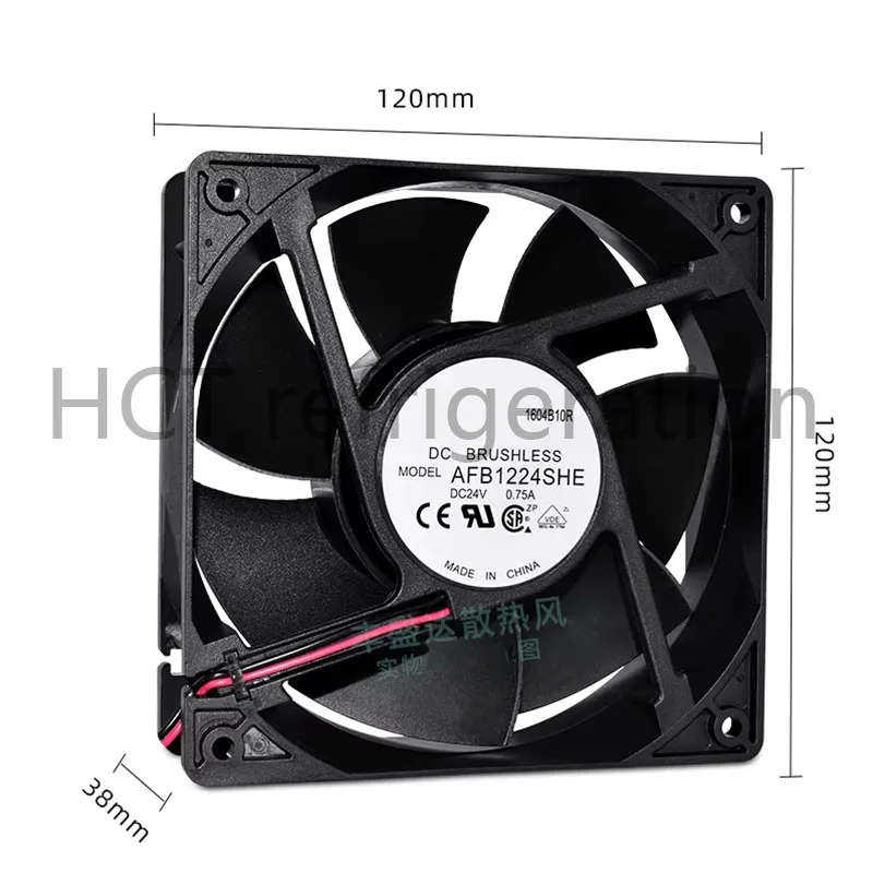 Brand New Original AFB1224SHE DC 24V 0.75A Double ball high air volume frequency converter cooling fan