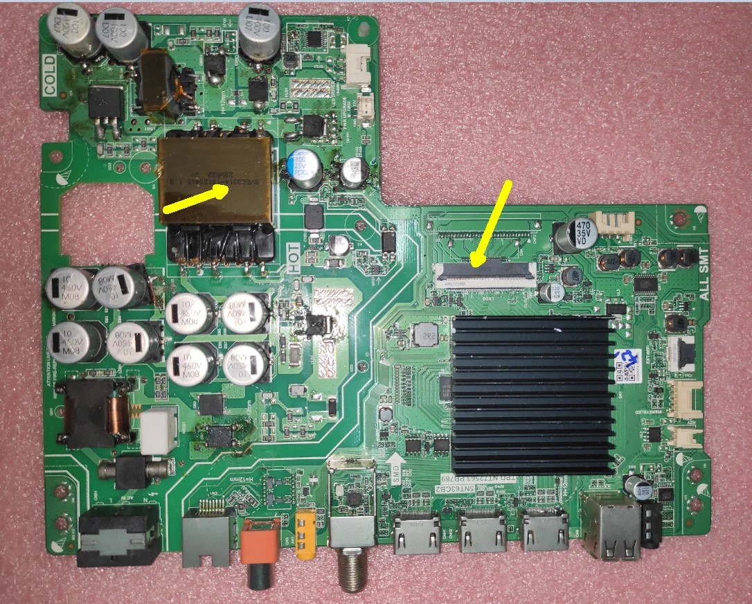 TPD.NT72563.PB789  5NT63CB2  Three in one TV motherboard tested well