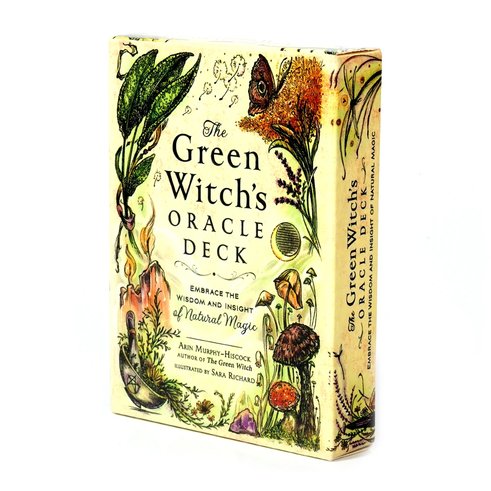 The Green Witch\'s Oracle Deck Embrace the Wisdom and Insight of Natural Magic Green Witch Witchcraft Series Tarot Cards