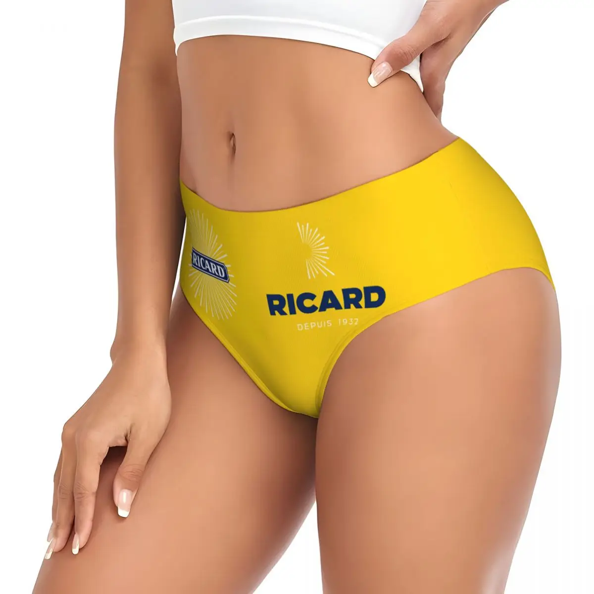 Custom Womens Marseille France Ricards Panties Stretch Briefs Underwear