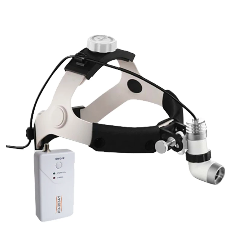 Integrated Dual Power Supply Dental Head Lamp 3W LED Surgical Headlight