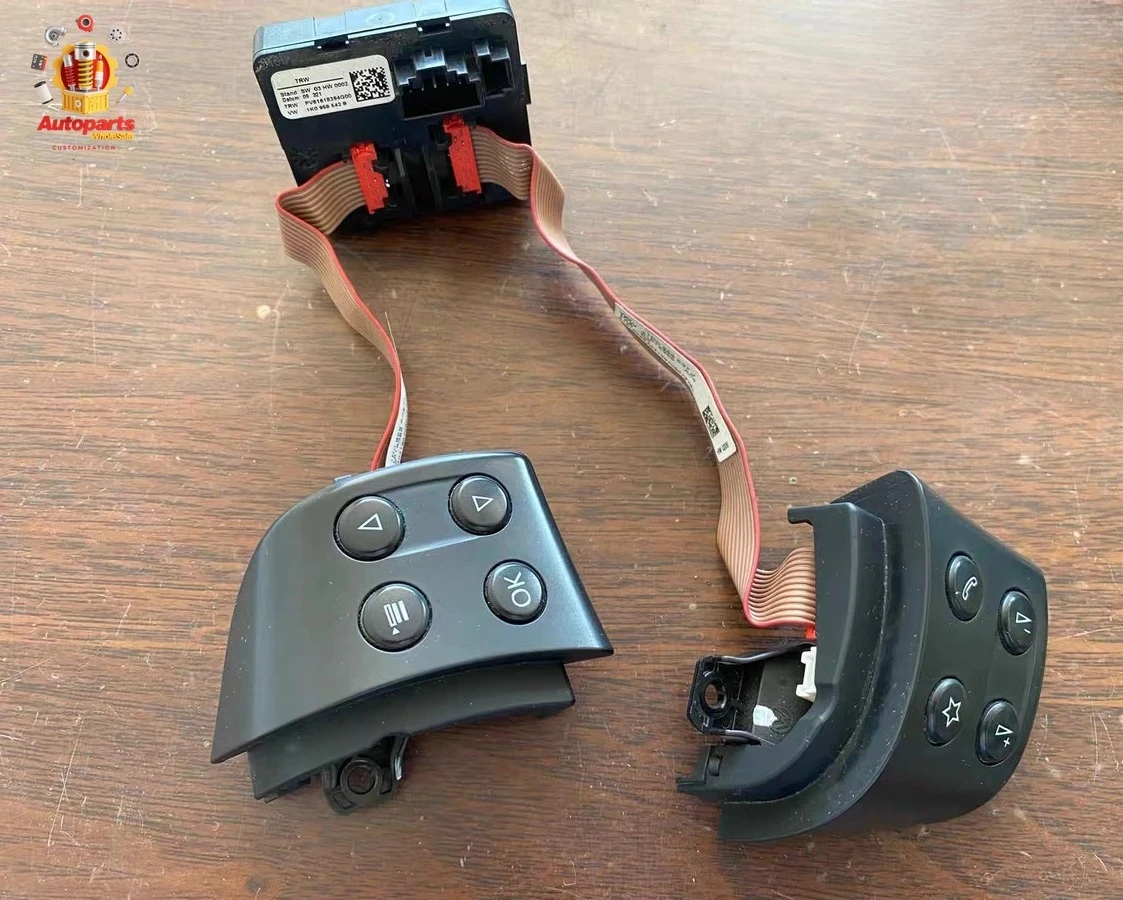 زر التحكم في عجلة القيادة متعدد الوظائف لليسار أو الأيمن لسيارة VW Jetta Golf MK5 Passat B6 Tiguan 1K0959537J 1K0959538F 1K0959542 #1