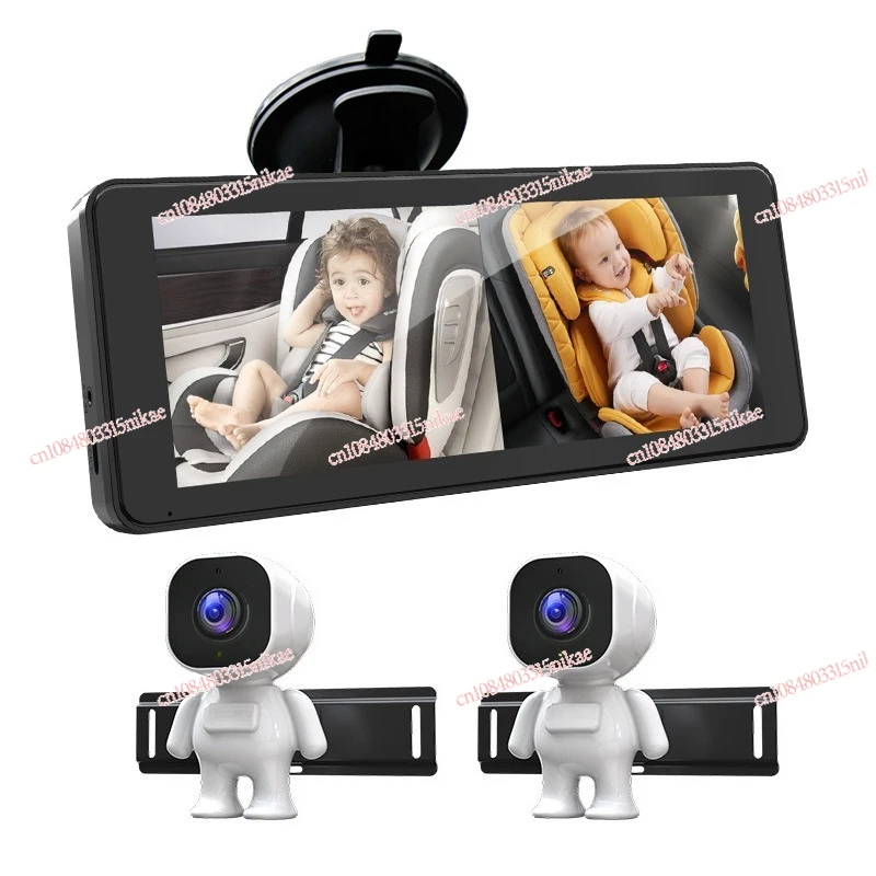 

Автомобильная радионяня с дисплеем 6,86 дюйма и камерой ночного видения для наблюдения за заднем сиденьем