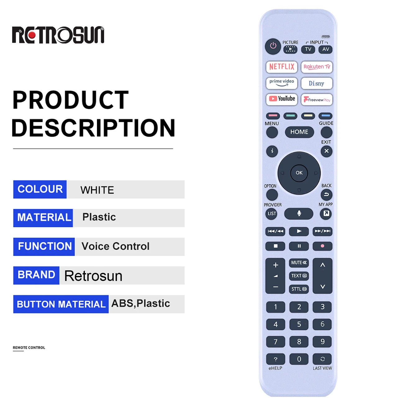 New Voice Remote control for Panasonic TV N2QBYA000061 R3PA265