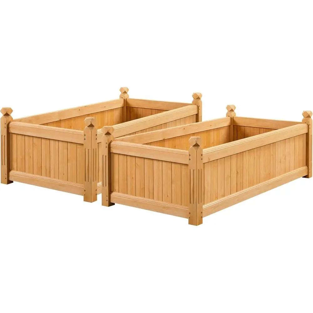 

Деревянная приподнятая грядка для сада 46″ (длина) × 23.5″ (ширина) × 16″ (высота), круглая уличная кашпо-ящик для сада из древесины Холтюр, приподнятая грядка для сада или двора/зеленых насаждений