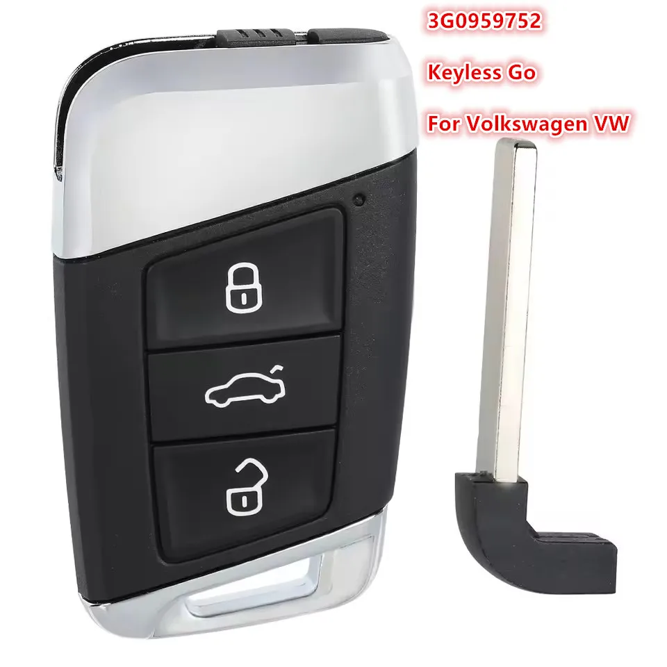KEYDIY 3G0959752 Keyless Go Key Fob For Volkswagen VW Magotan B8 Superb Skoda A7 Passat Variant 2015-2018 MEGAMOS 88 AES 434MHz