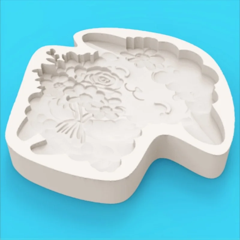 Healing-Themed Ranch Bouquet Lamb-Shaped Mold, Silicone Mold for Making Fondant Chocolate Cookie Cake Decorations - view 5