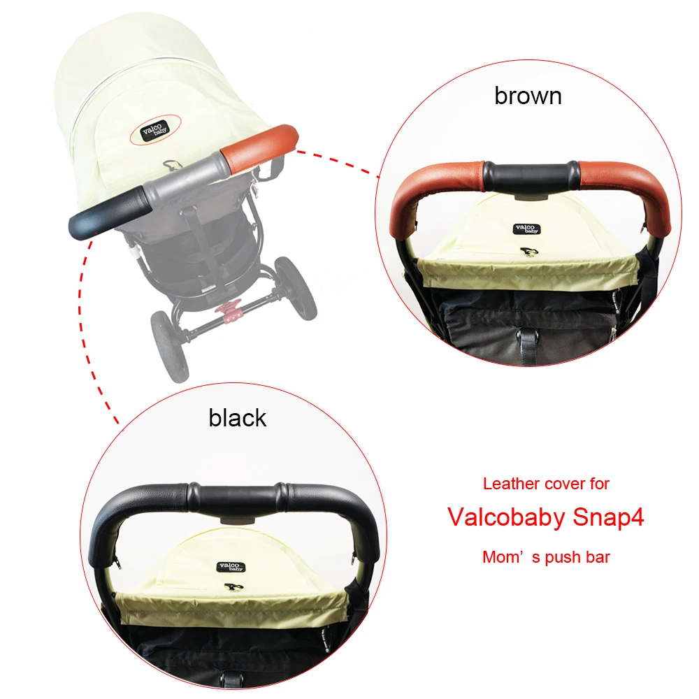 

Custom Protective Cover For Valco Baby Snap 4 Trend Buggy Mom's Push Bar Leather Cover DIY Baby Stroller Replacement Accessories