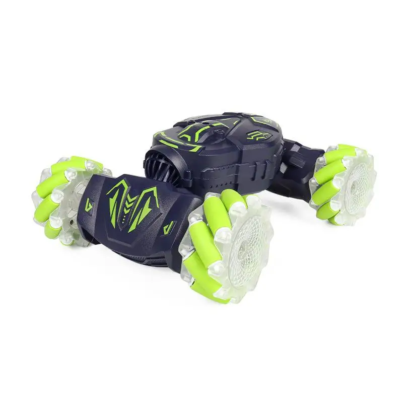 

Remote Control Car for Kids Twist Spray Gesture Induction Light Music Off-Road Stunt Toy Blue Green Orange - Dual/Single Handle