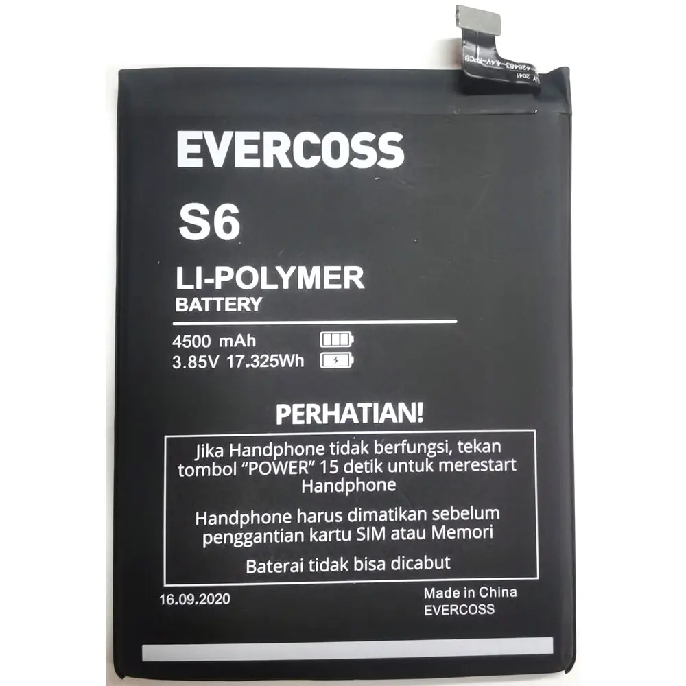 

New EVERCOSS S6 Replacement Mobile Phone Battery,3.85V,4500mAh