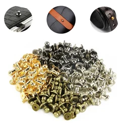 10/25pcs Sam Brown Browne Buttons Screwback Round Head Ball Post Studs Nail Rivets Leather Craft Hardware Accessories