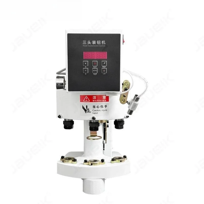 Pneumatic three-head automatic fastening machine Servo large white fastening machine