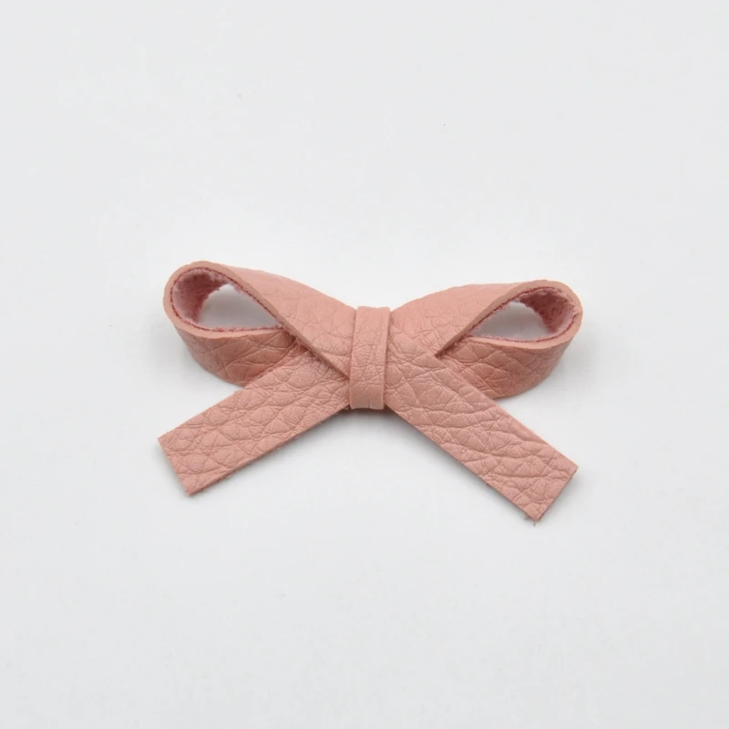 12Pcs/Lot  Mini Faux Leather Bow Hairband Bowknot Newborn Headband Baby Girl Hair Clips Infant Hair Accessory