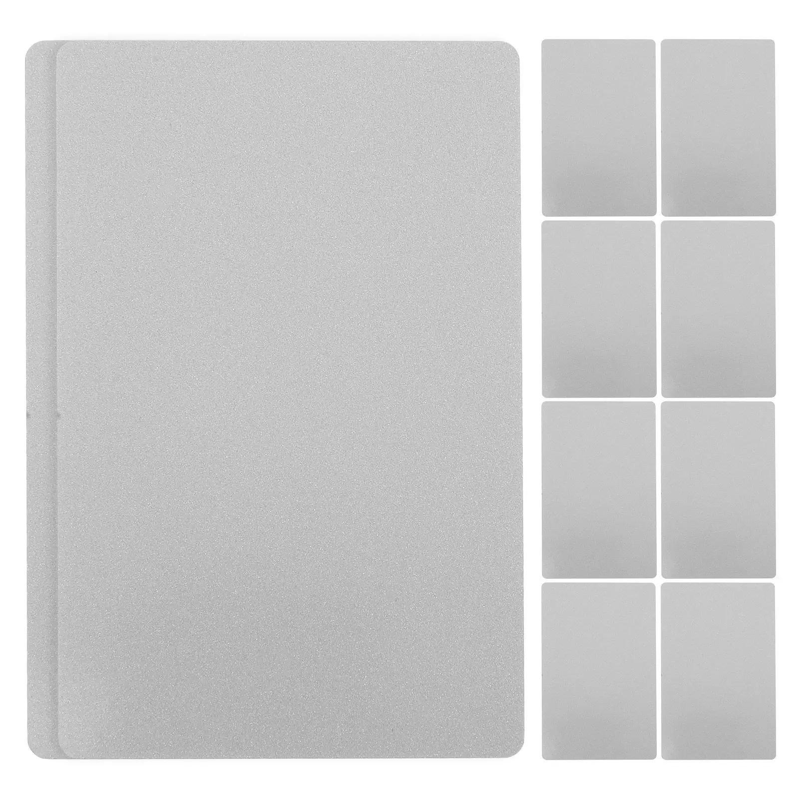 

10Pcs Aluminum Alloy Blank Metal Business Cards Sublimation Engraving Business Card Blanks Name Tags Nameplates Making Cards