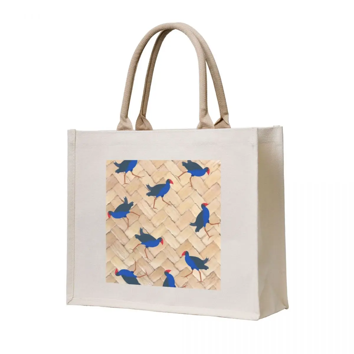 

Pukeko Bird on Flax Weave Kiwiana New Zealand Tote Bag custom bags Fabric bag Women's beach bags