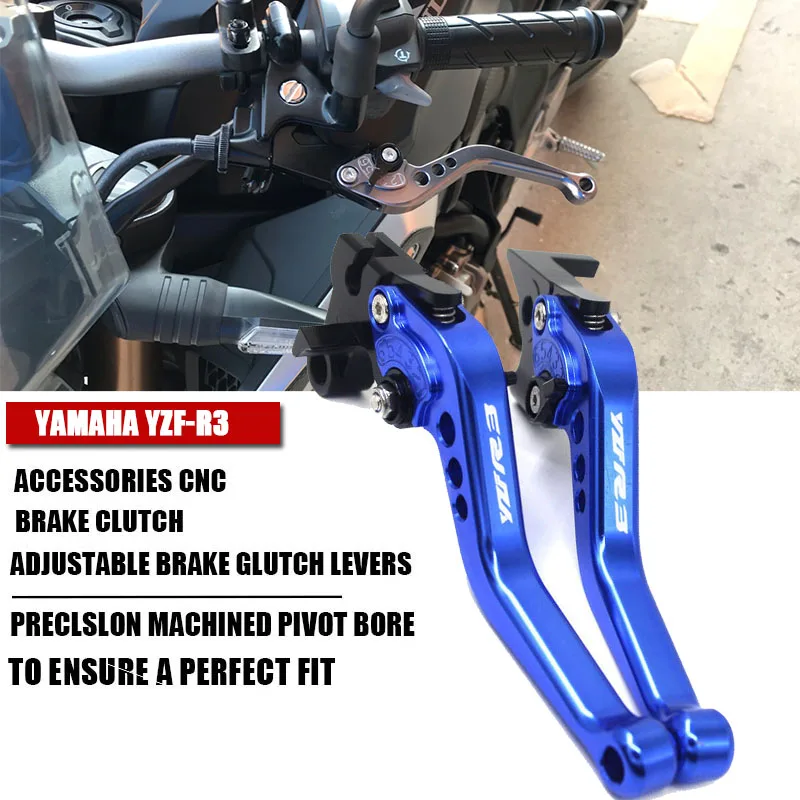 For YAMAHA YZF R3 R25 YZFR3 YZF-R3 YZF-R25 YZFR25 2014-2021 Motorcycle Accessories CNN adjustable Brake Clutch Levers