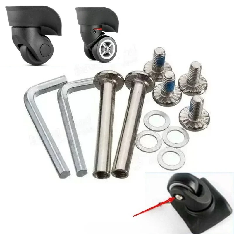 Luggage Wheel Accessries Replacement Travel Suitcase Repair Screws Wheels Hardware Accessory Piercing Metal Screw Universal
