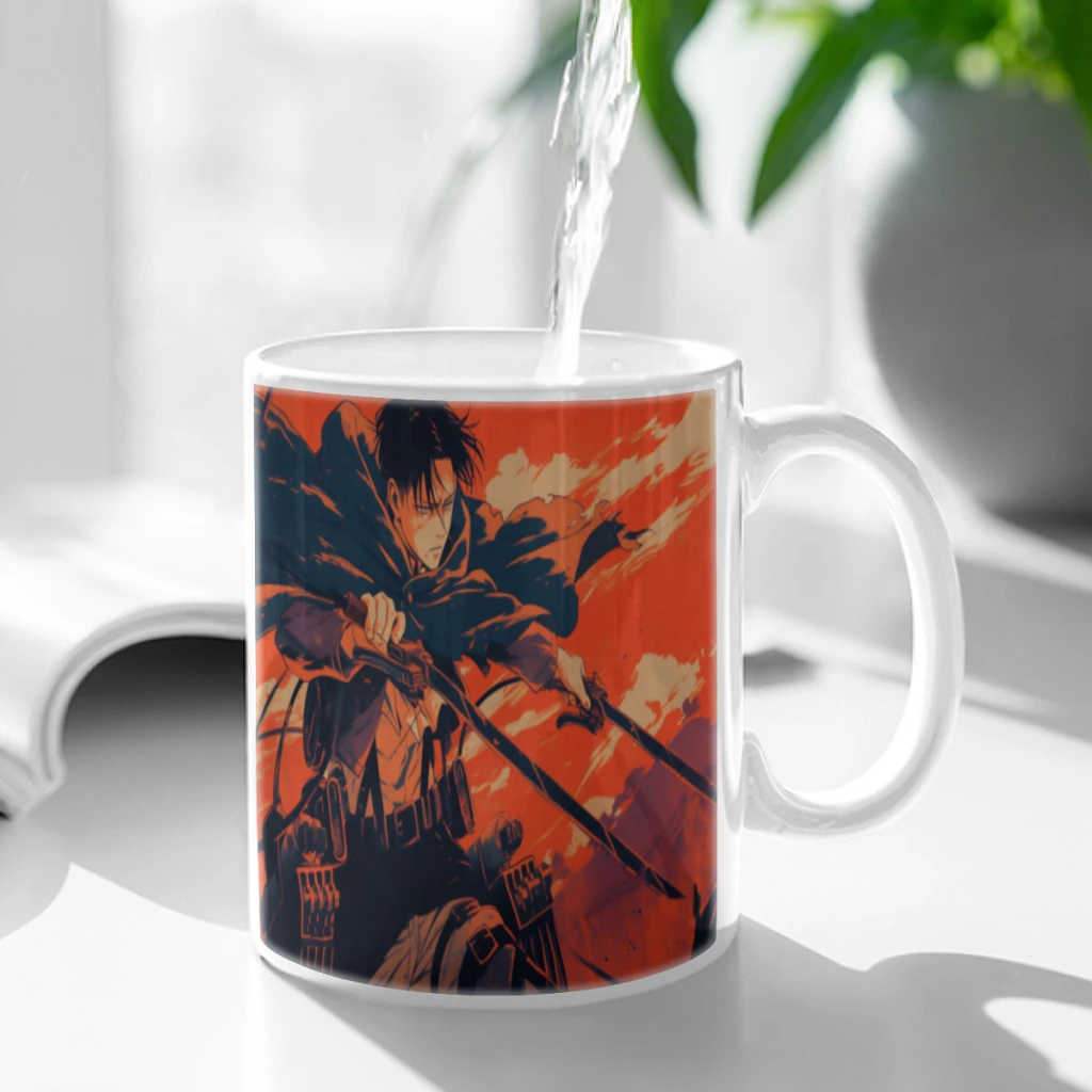 Anime Attack On Titan Soldier Commander Eren Free shipping Coffee Mug Custom Tea Cup Black Milk Beer Mugs Lovers Friends Gifts