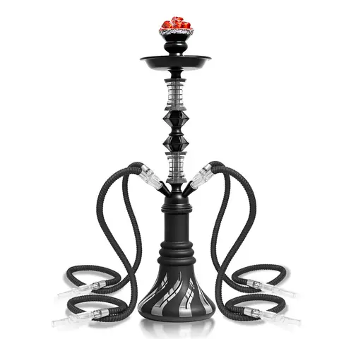 4 Hose Hookah Set Full Kit Shisha Portable Arabic Hookah Chicha Narguile for Bar KTV Outdoor Camping Hookah Lovers