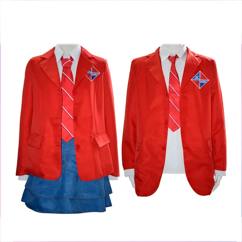 Rebelde Cosplay Costume JK Uniform Women Men High School Student Suits Red Coat Sets Drama Halloween Carnival Party Outfits