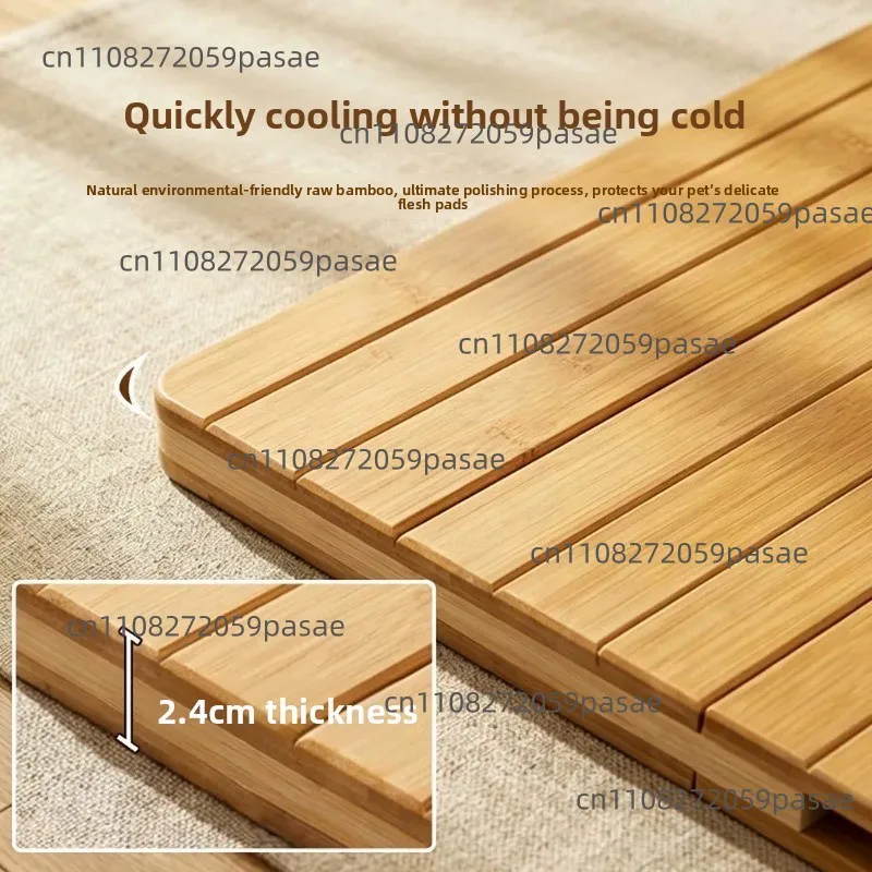 Dog Mat, Pet Cooling Ice Mat, Bamboo Dog , Summer , All-season Cooling , Waterproof Floor Mat
