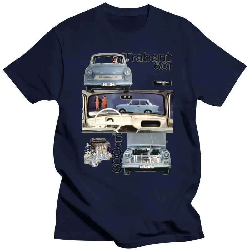 T-Shirt 2024 Fashion Men T-SHIRT MAGLIA GERMANIA EST COMUNISMO TRABANT AUTO VINTAGE DDR oversized casual streetwear Summer Male