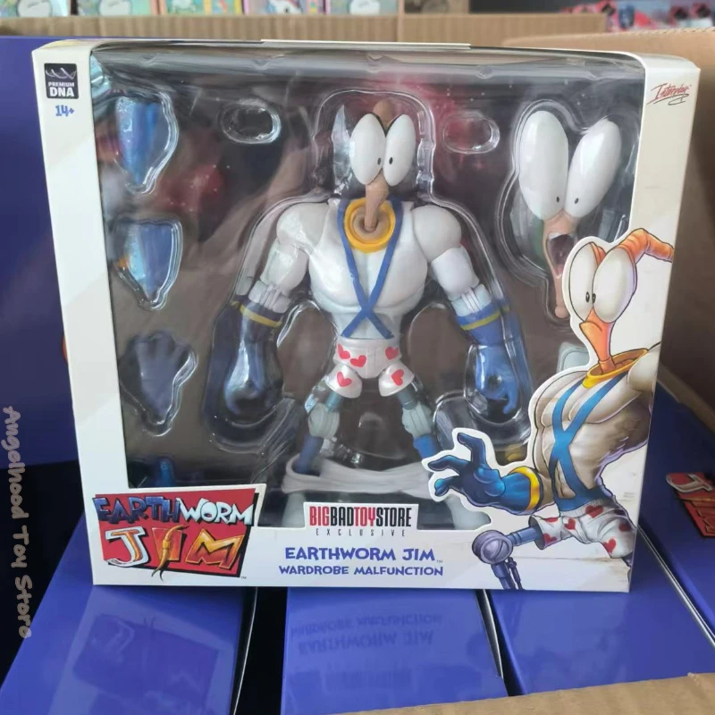 New Style PDNA Earthworm Jim Action Figure Psy Crow Bob The Killer Anime Figure Joint Movable Model Collection Toy Ornament Gift