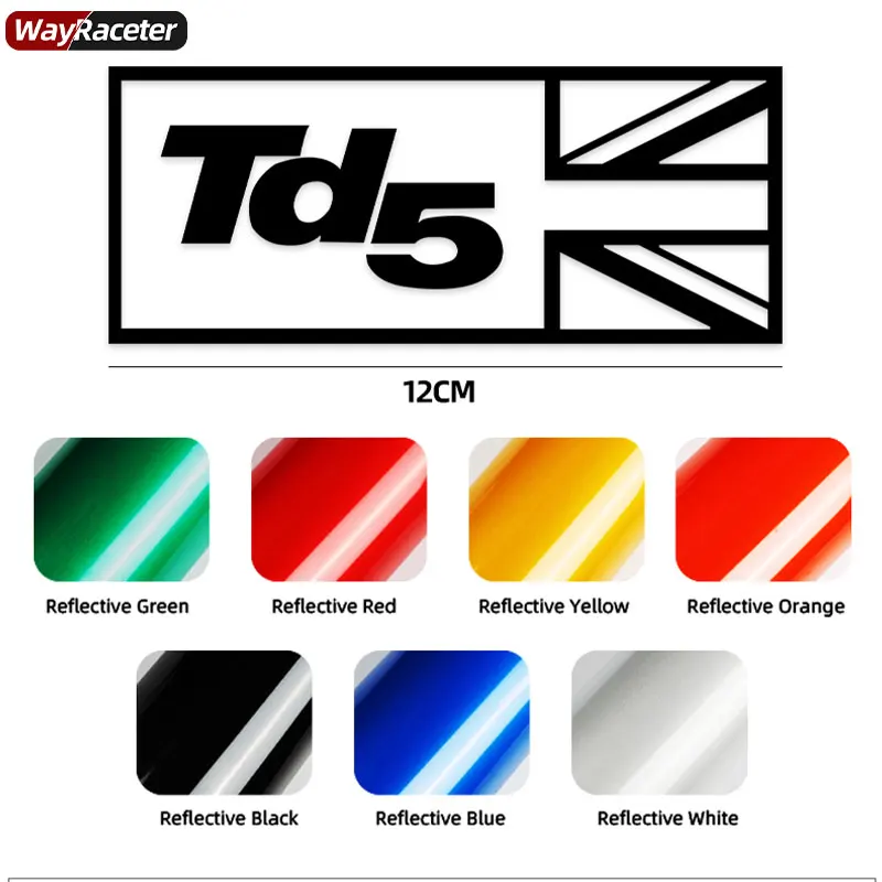 Car Window Body Decal Reflective Vinyl TD5 Union Jack Front Wing Stickers For Land Rover Discovery Defender Accessories