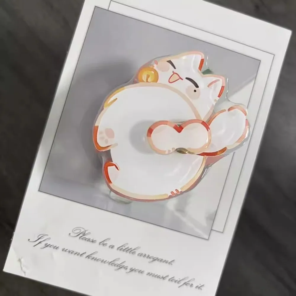 

Корейский мультяшный забавный вращающийся держатель для кошек с магнитной телескопической подставкой MagSafe для Iphone17 Samsung S26 Grip Tok Griptok Brackrt