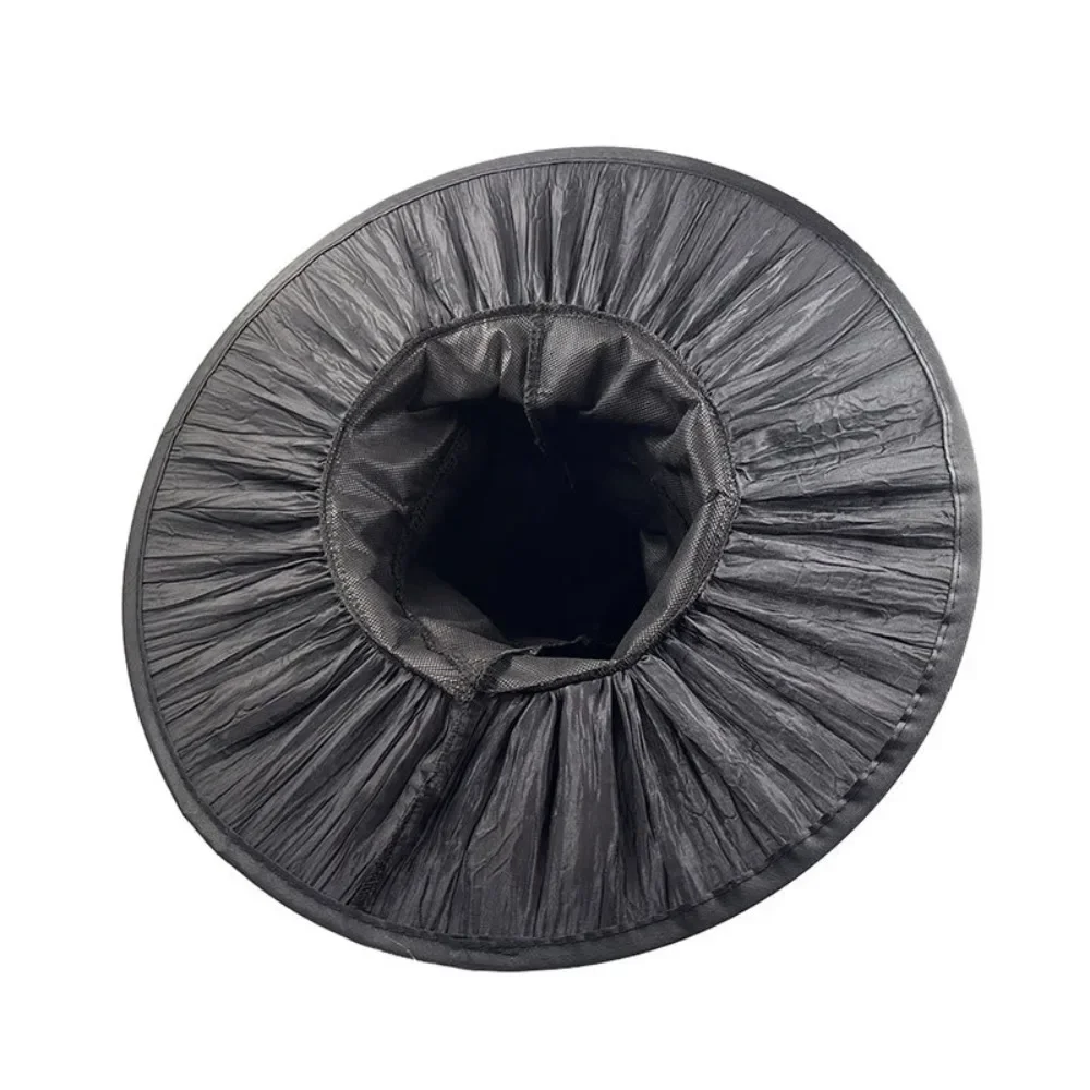 3 pçs preto ruched malvado bruxa chapéu para mulheres homens festa de halloween natal masquerade cosplay traje acessório chapéu mágico