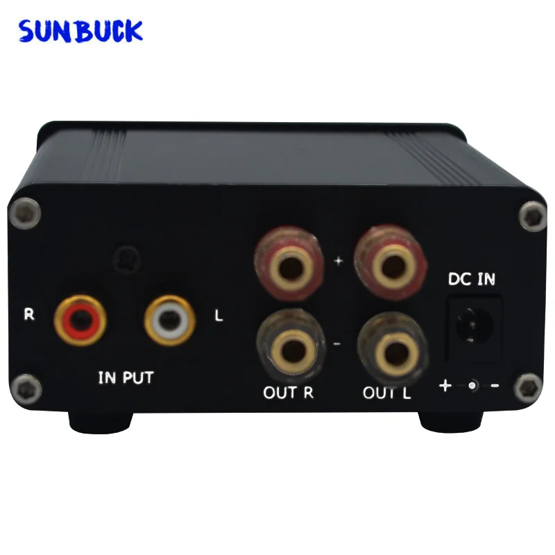 مضخم رقمي من Sunbuck بقوة 24 فولت مزود بطاقة صوت منزلي مصغر من فئة D HIFI بقدرة 50 واط 2.0 TPA3116 LM1036 مضخم رقمي