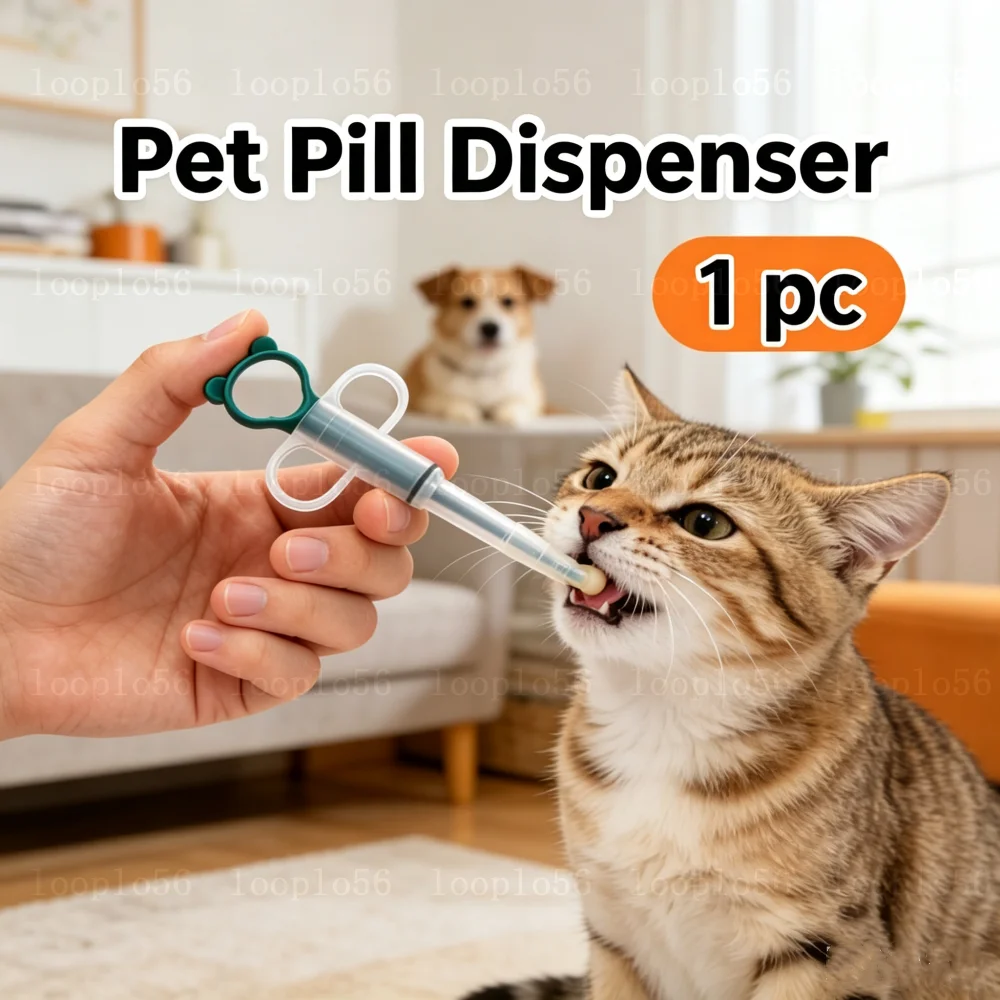 Medicine Feeder Dispenser Dogs Tablet Syringe Feeder Soft Tip Multi-Purpose Feeder Cat Pill Shooter Pet Pills Applicator Tool
