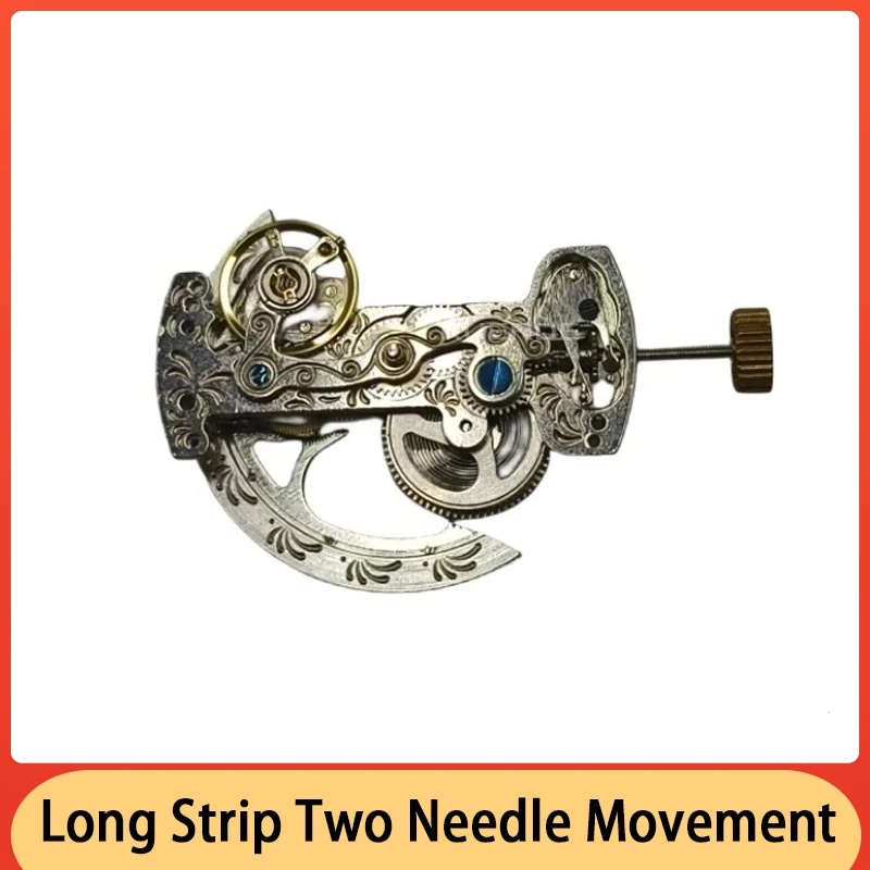 Langlebige quadratische Bewegung mit langem Streifen, längliche automatische mechanische Bewegung, stabile Qualität mit zwei Nadel bewegungen