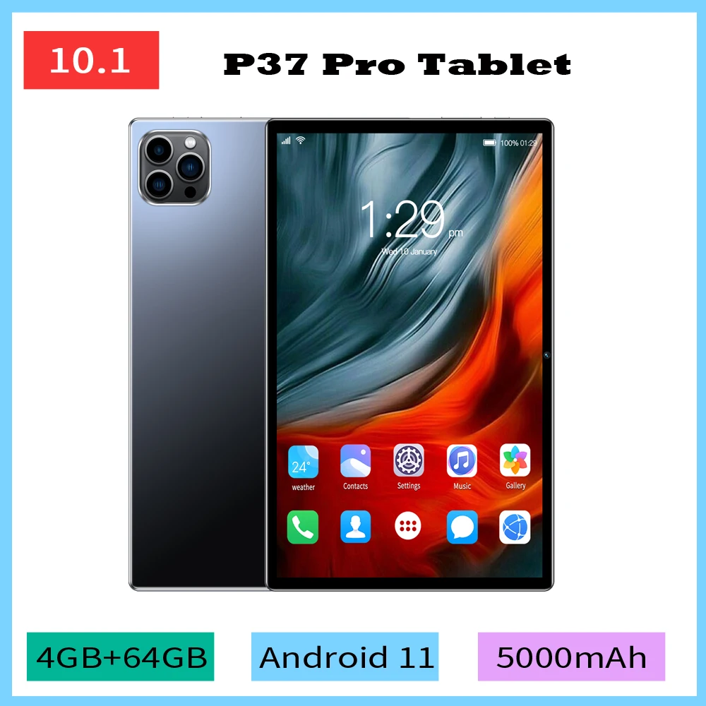 10.1 Inch Tablet Android 11, 8GB(4+4 Expand) RAM 64GB ROM,1TB Expand,1280x800 IPS Screen 5000MAH Battery,GMS 3G Network,WiFi