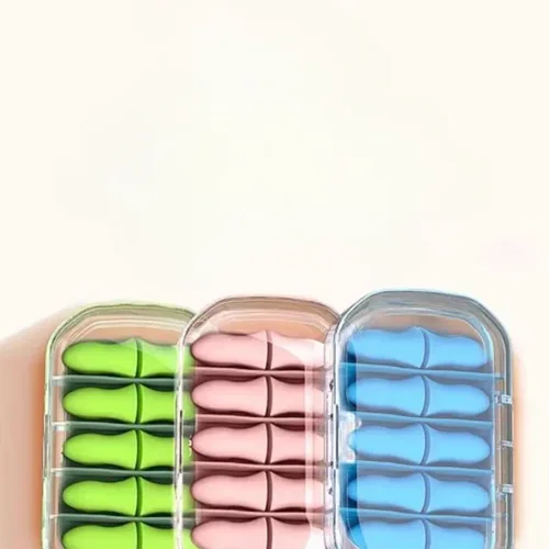 Imagen 2 del producto Tapones para los oídos con reducción de ruido para mujer, suaves, ligeros, de rebote lento, para dormir, pequeños, 4/10 Uds.