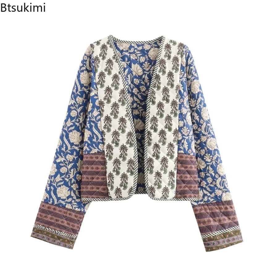 New Women's Autumn Winter Cotton Quilted Jacket Coat Fashionable Casual Cardigan Tops Double-sided Cotton Clothing Female Parkas