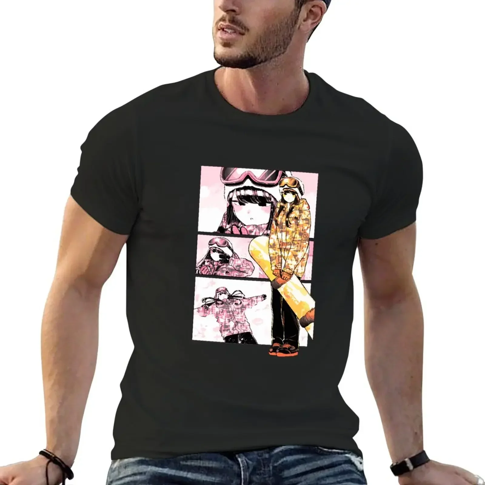 Komi-San Wa Komyushu desu Snowboarding T-Shirt hippie clothes blanks shirts graphic tees t shirts for men pack