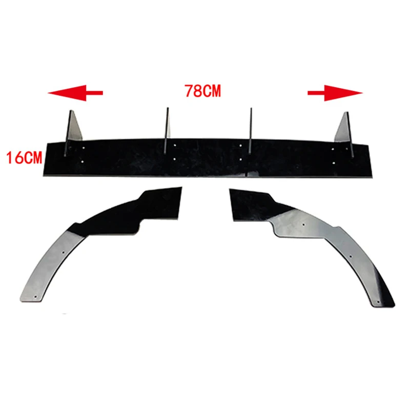 Rear Bumper Lip Diffuser Spoiler Splitter Protector Car Styling Auto Accessory Decoration Guard For VW Golf 8 Pro Golf MK8 2021+