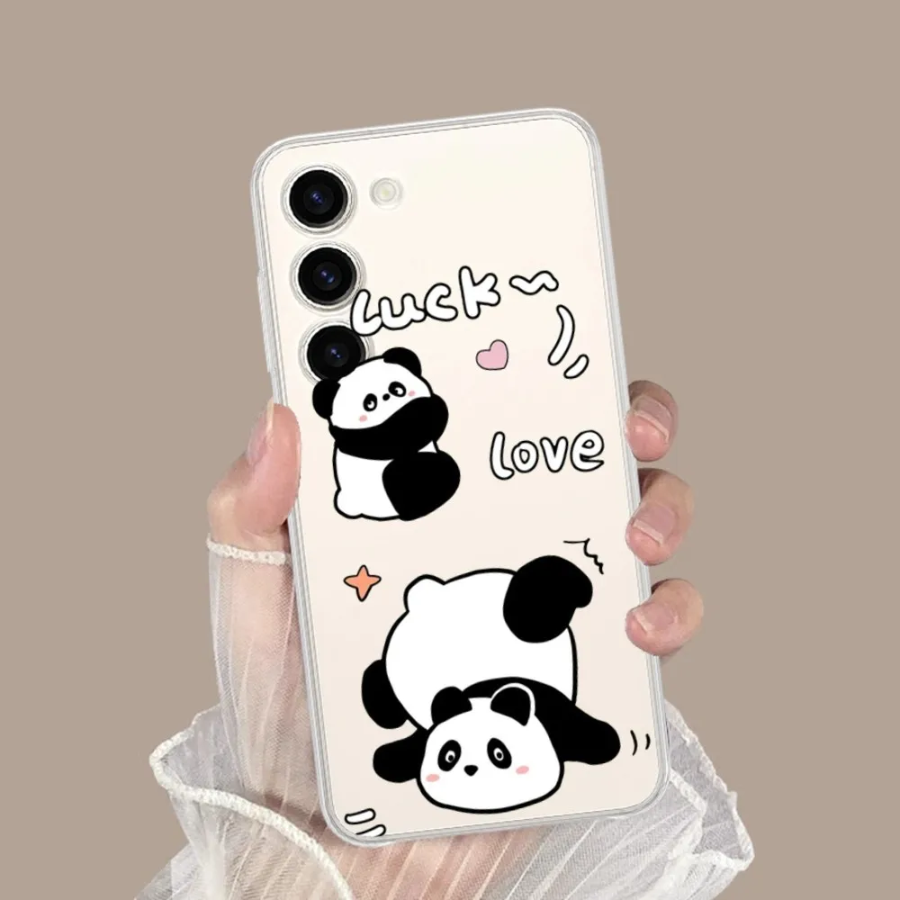 cartoon China Panda Phone Case for Samsung Galaxy S8 8S G950F G950 A91 A80 A73 5G A72