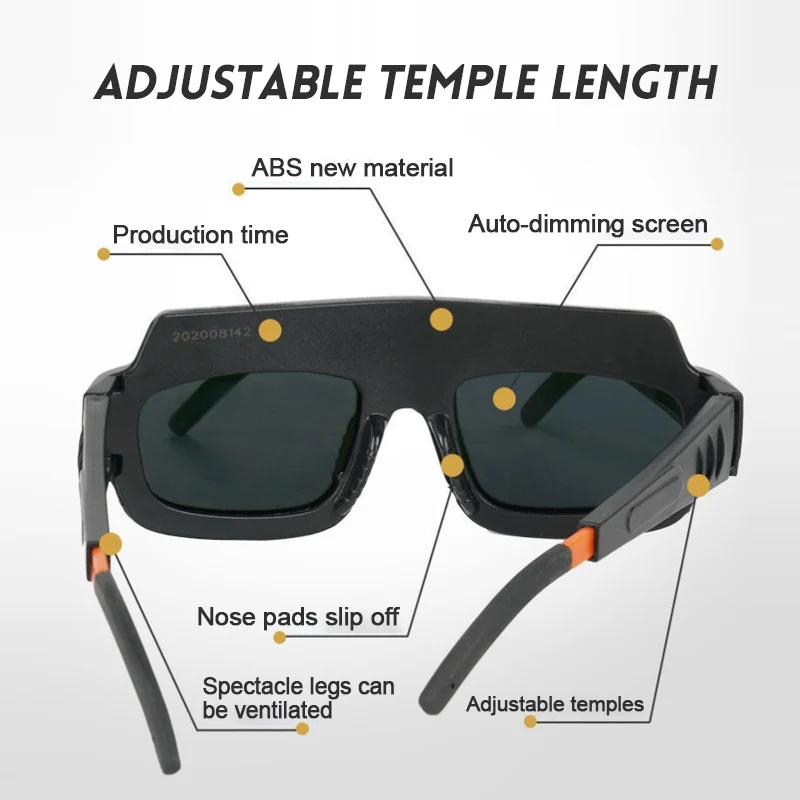 Automatic Darkening Dimming Welding Glasses Anti-glare Argon Arc Welding Glasses Welder Eye Protection Goggles Tools