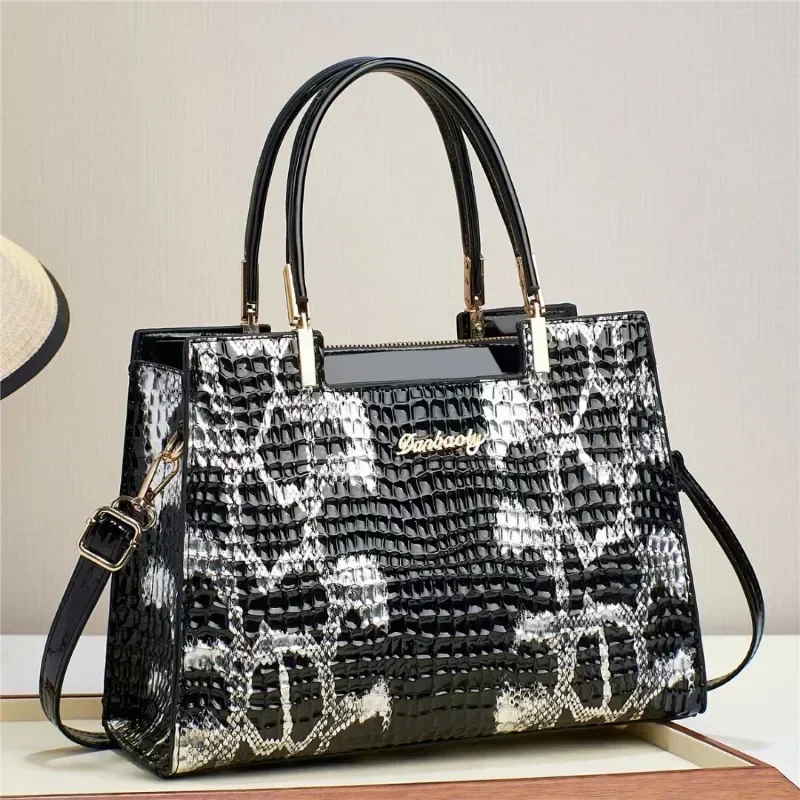 Jbtp retro crocodilo padrão luz luxo sacos de ombro moda feminina bolsa textura pu deslocamento crossbody saco novo versátil